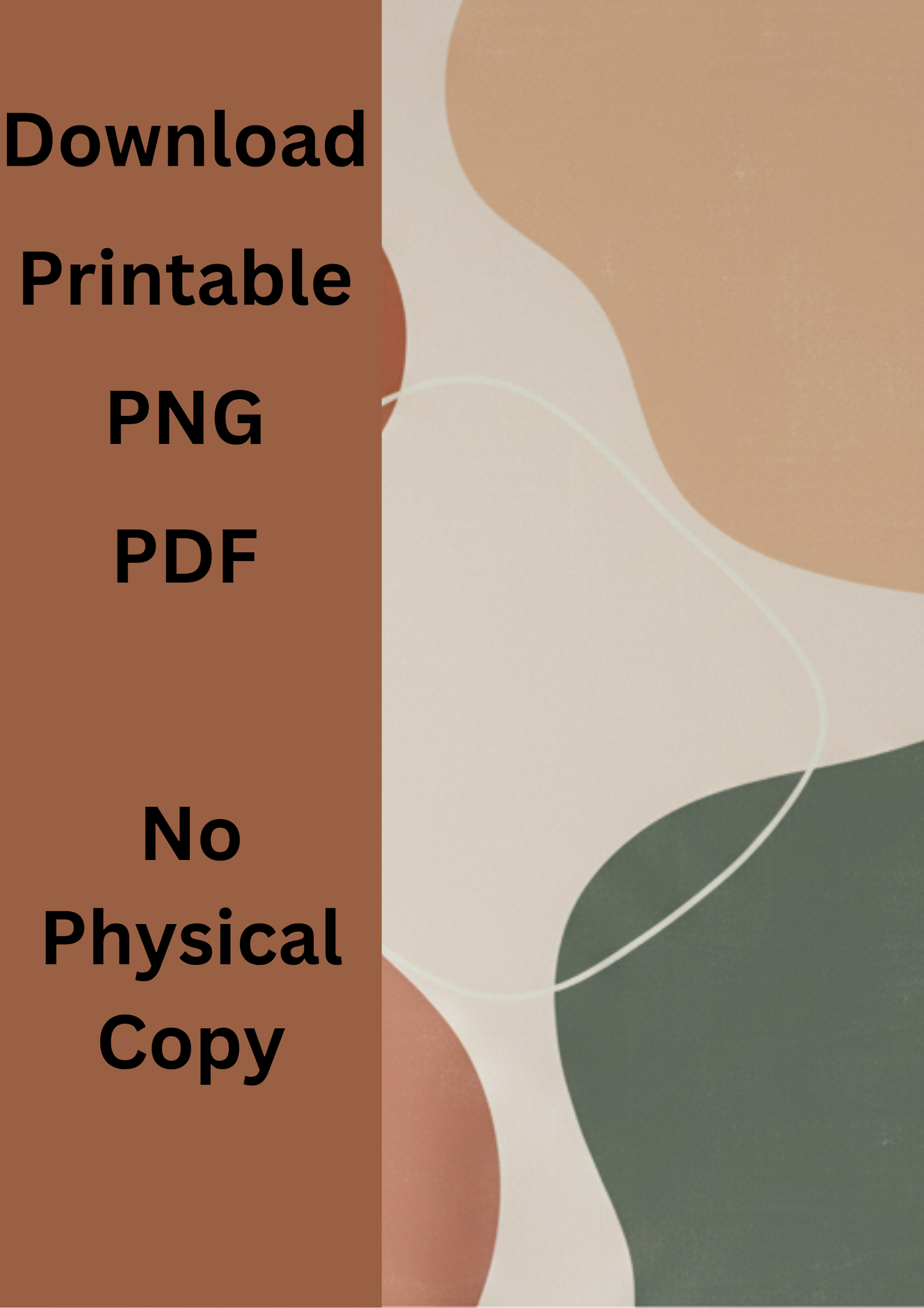 Boho Art Burnt Orange cream and Beige