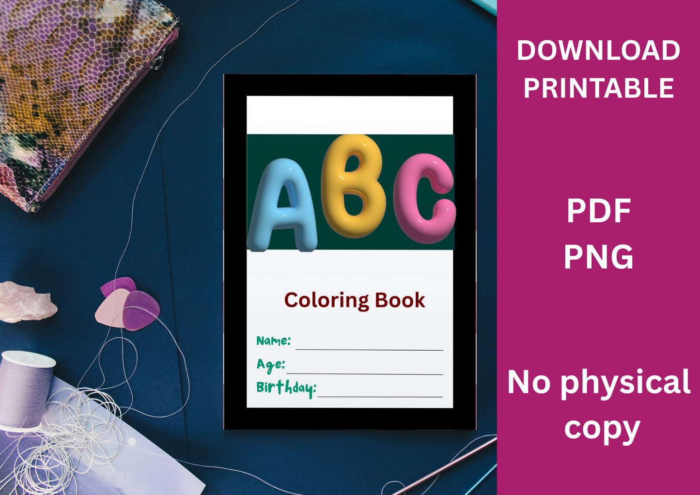 ABC COLORING BOOK 54 PAGES