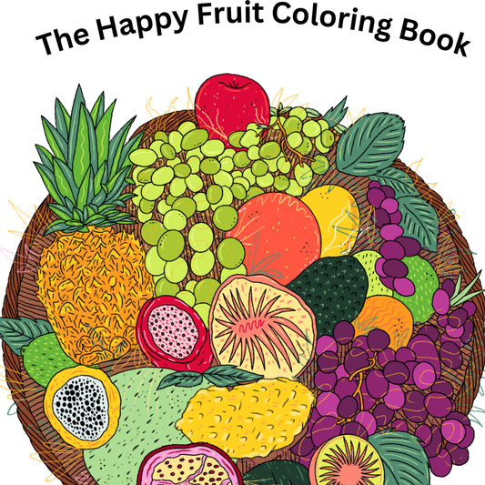 The Happy Fruit Coloring Book