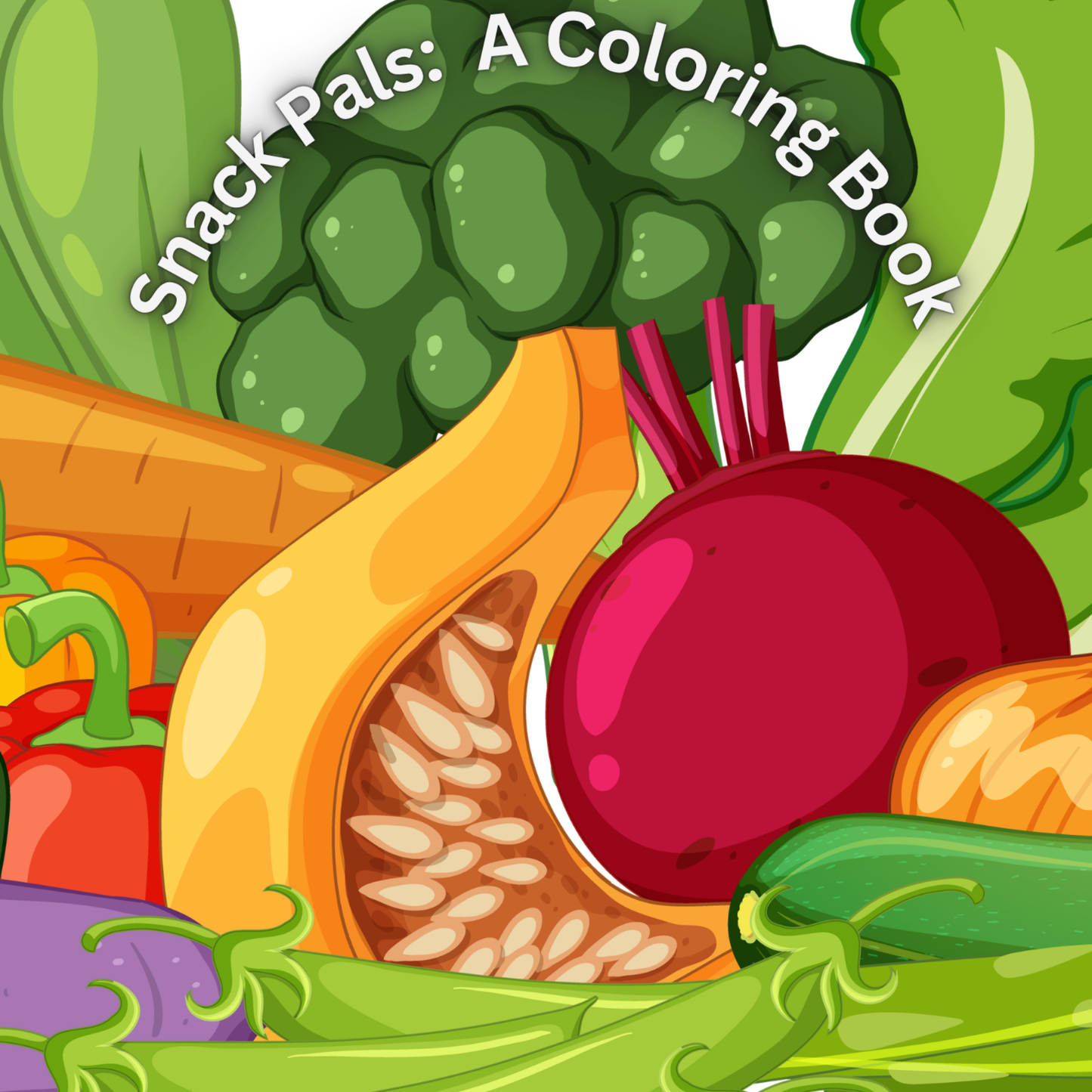 Snack Pals: A Coloring Book