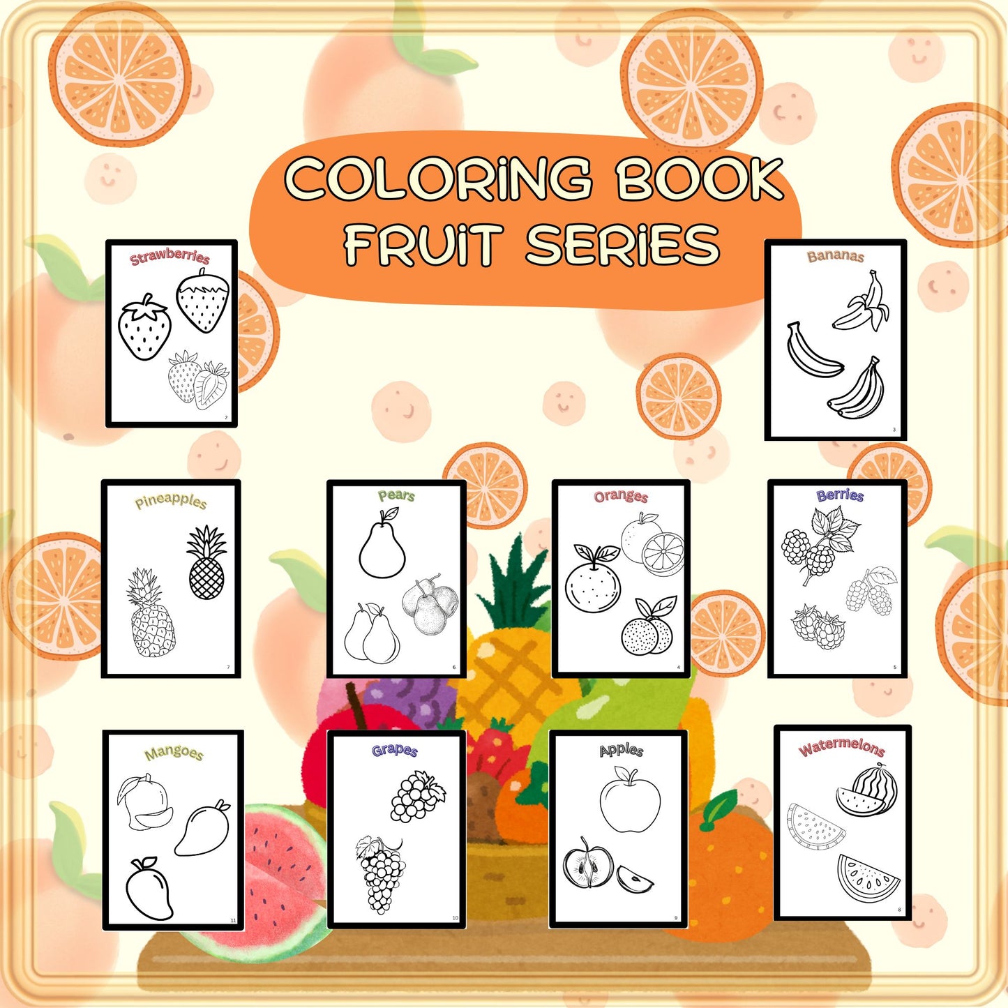 Fruit Series-Coloring Book