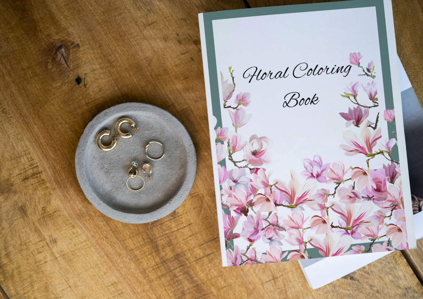 Floral coloring book