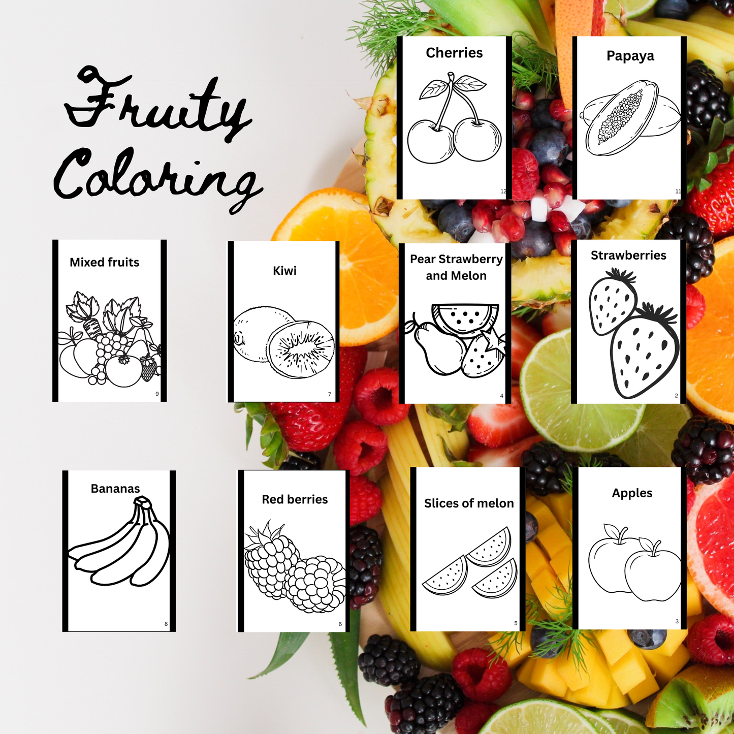 Fruity Coloring book