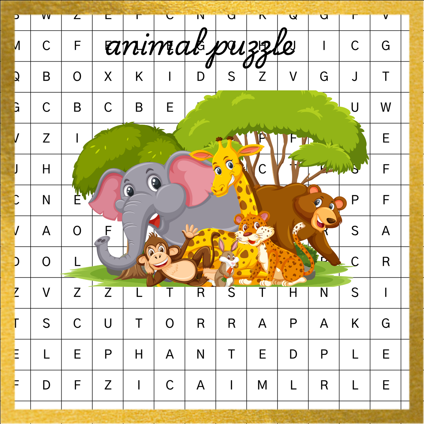 Animal puzzle