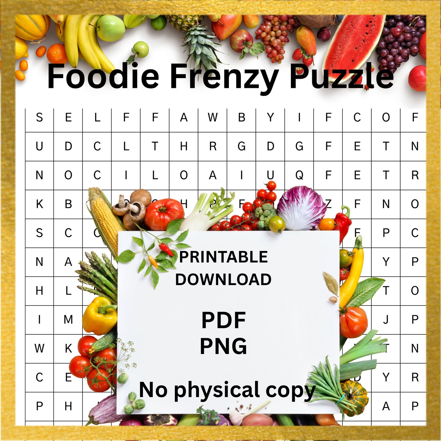 Foody Frenzy Puzzle