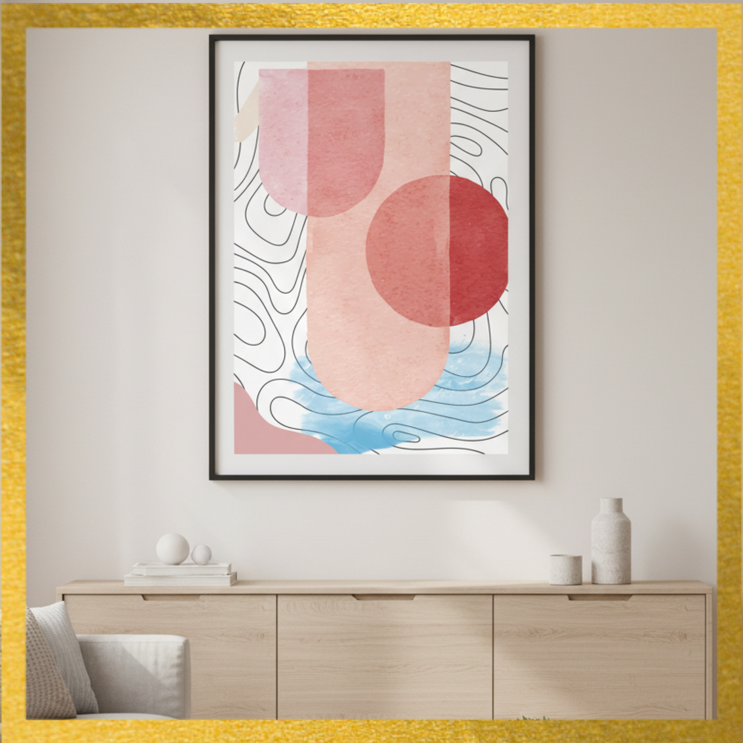 Abstract Boho Art