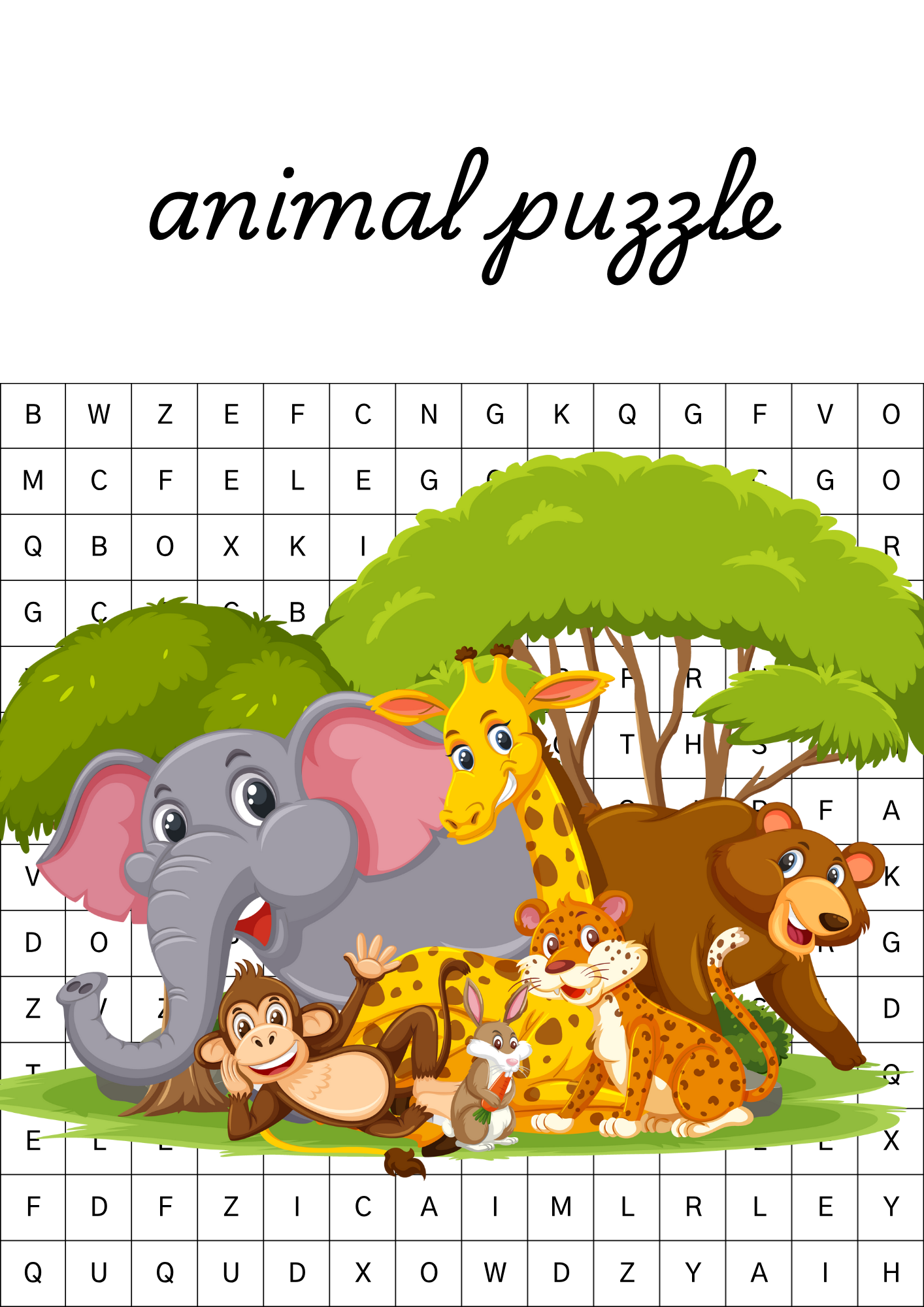 Animal puzzle